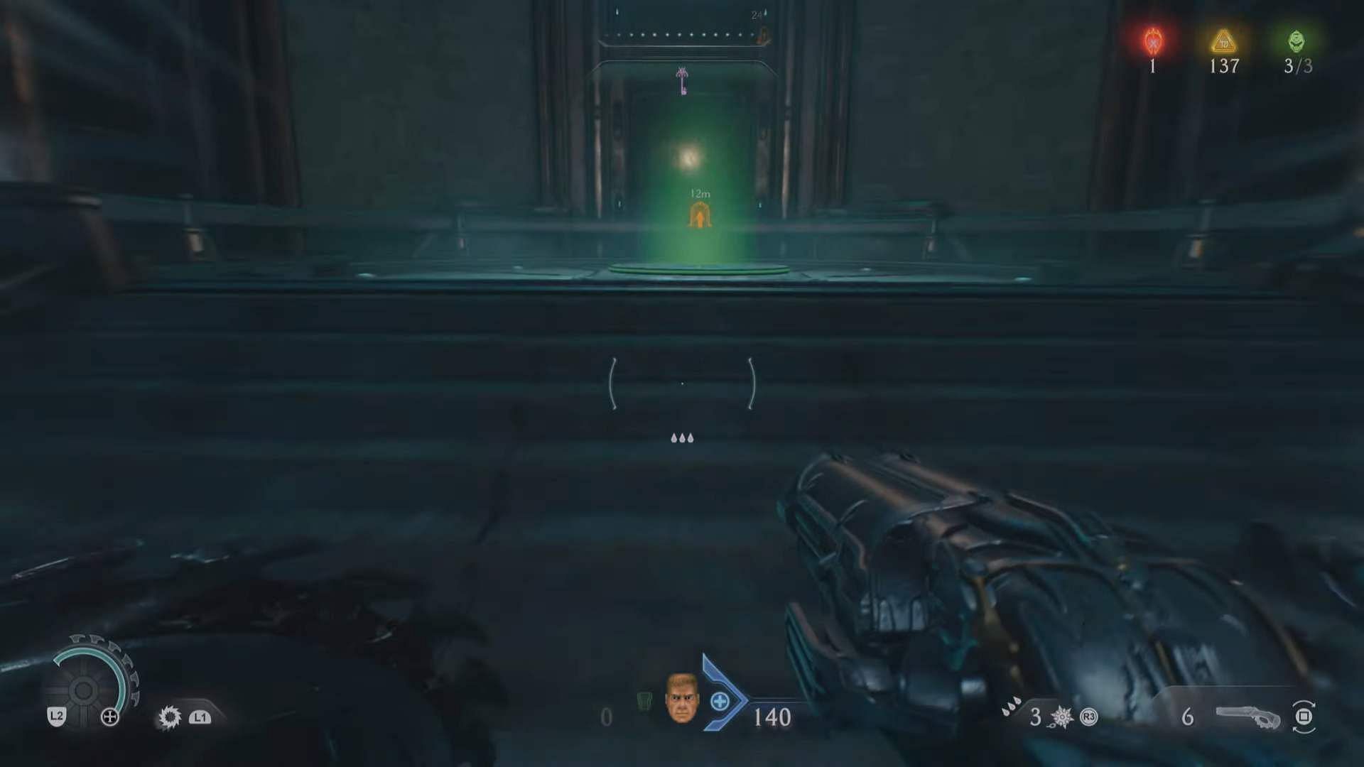 Stand on the lift to reach the ground (Image via Sportskeeda Gaming || Bethesda Softworks)